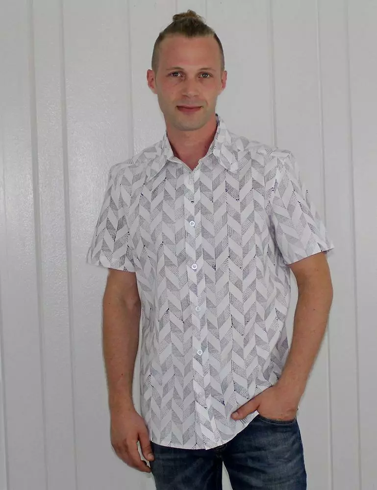 Passion Lilie Men's Sparrow Button Down Shirt 1 Passion Lilie Men's Sparrow Button Down Shirt