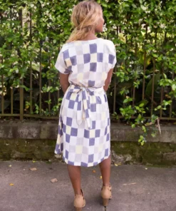 Passion Lilie Sunshine Plaid Ikat Midi Skirt