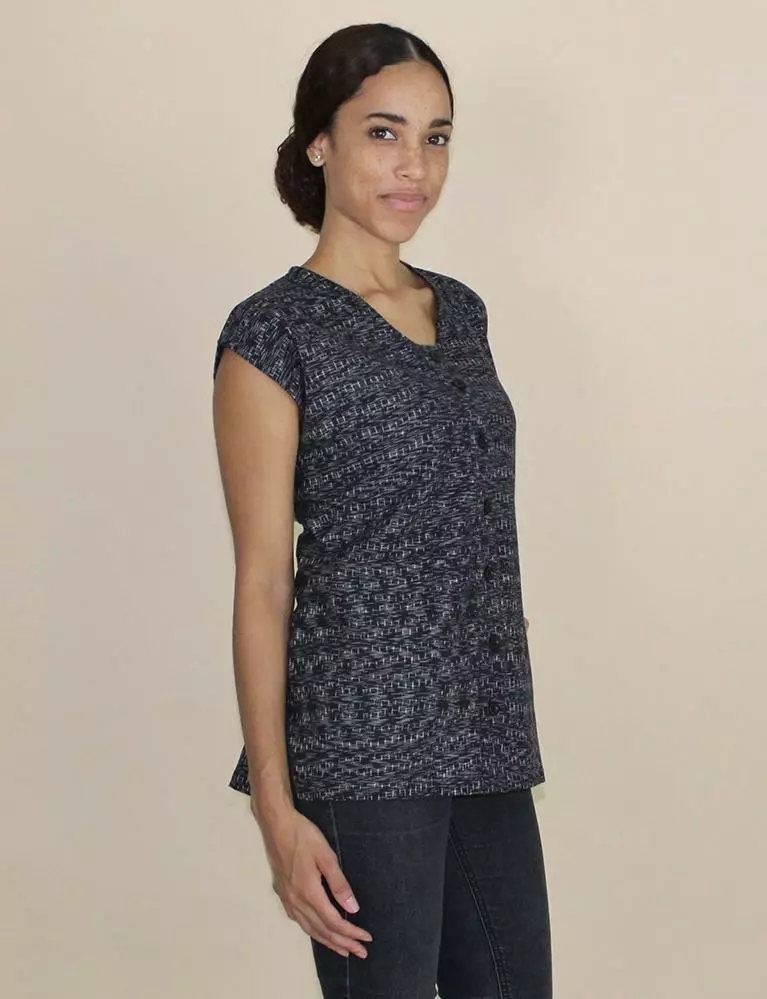 Passion Lilie Timeless Black Button-Up Shirt - Black 1 Passion Lilie Timeless Black Button-Up Shirt - Black