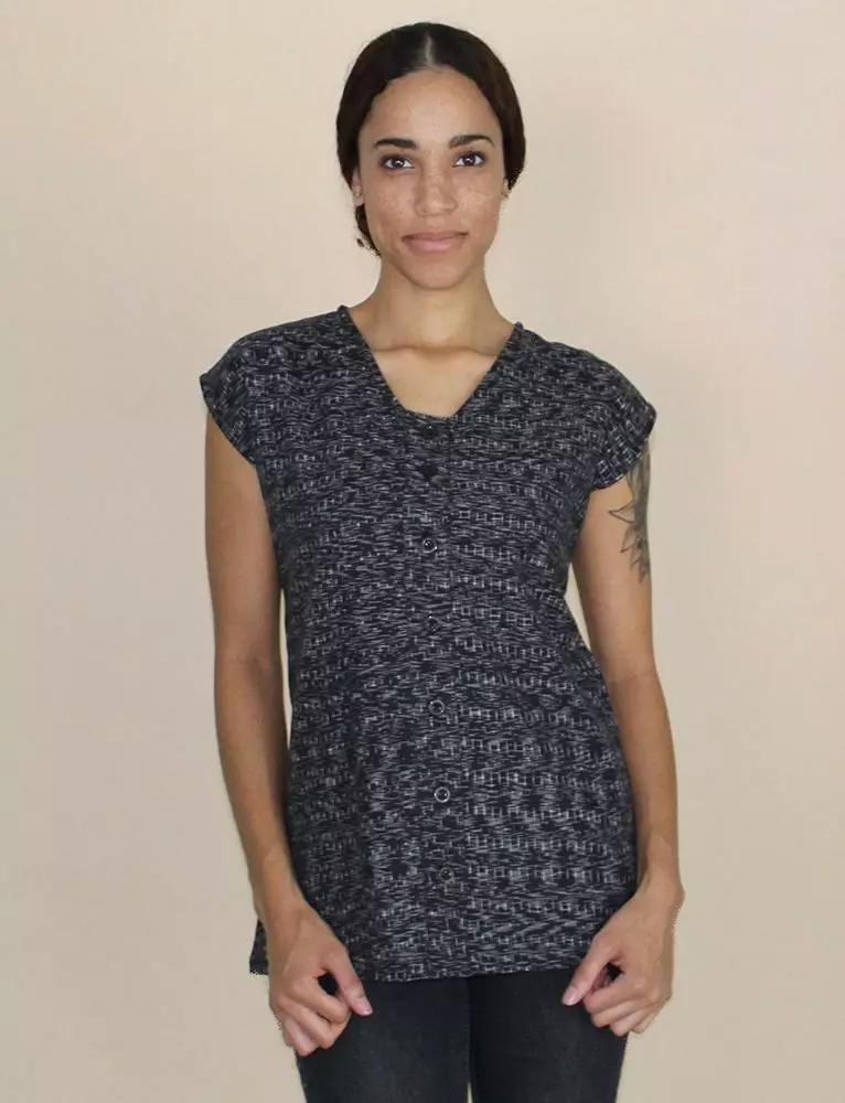 Passion Lilie Timeless Black Button-Up Shirt - Black 3 Passion Lilie Timeless Black Button-Up Shirt - Black