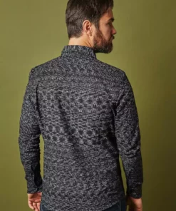 Passion Lilie Men's Timeless Button Down Shirt - Black