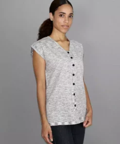 Passion Lilie Timeless Button-Up Shirt - Gray