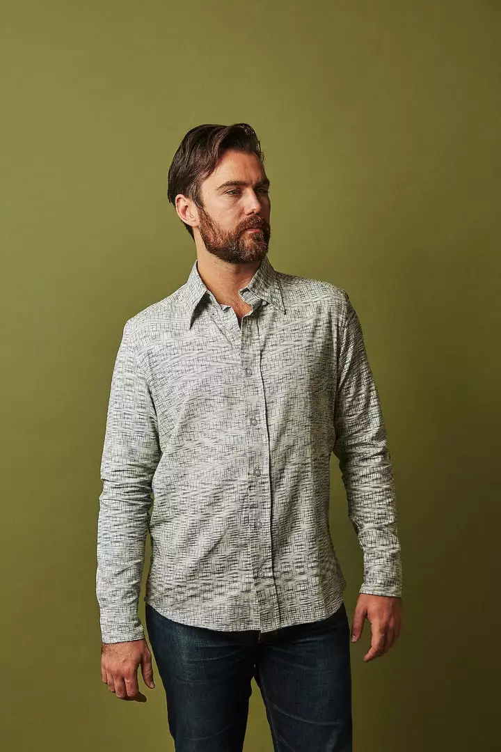 Passion Lilie Men's Timeless Button Down Shirt - Gray 6 Passion Lilie Men's Timeless Button Down Shirt - Gray