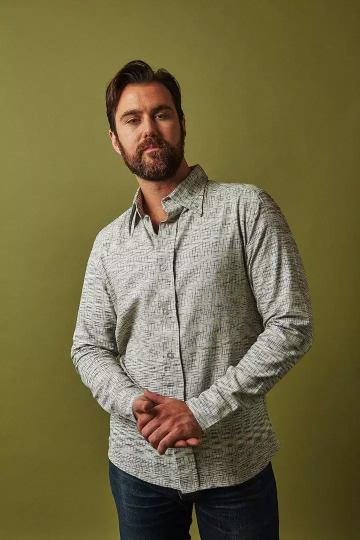 Passion Lilie Men's Timeless Button Down Shirt - Gray 5 Passion Lilie Men's Timeless Button Down Shirt - Gray