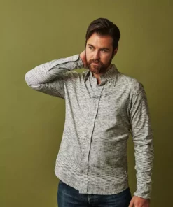 Passion Lilie Men's Timeless Button Down Shirt - Gray 9 Passion Lilie Men's Timeless Button Down Shirt - Gray