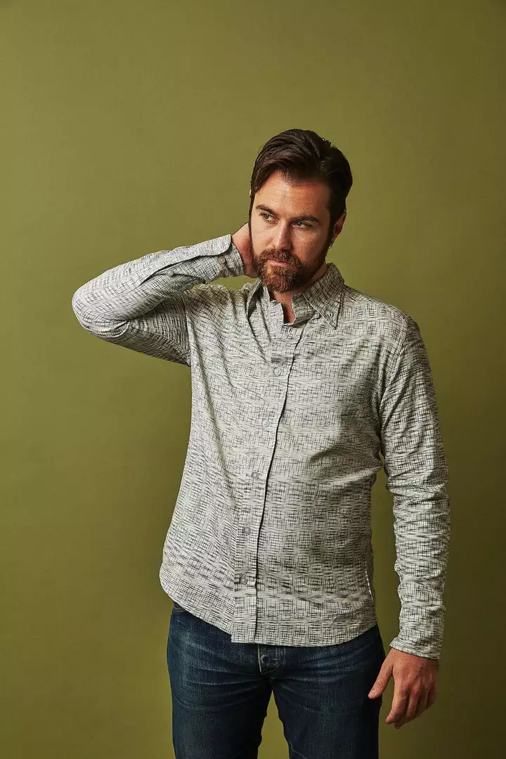 Passion Lilie Men's Timeless Button Down Shirt - Gray 4 Passion Lilie Men's Timeless Button Down Shirt - Gray