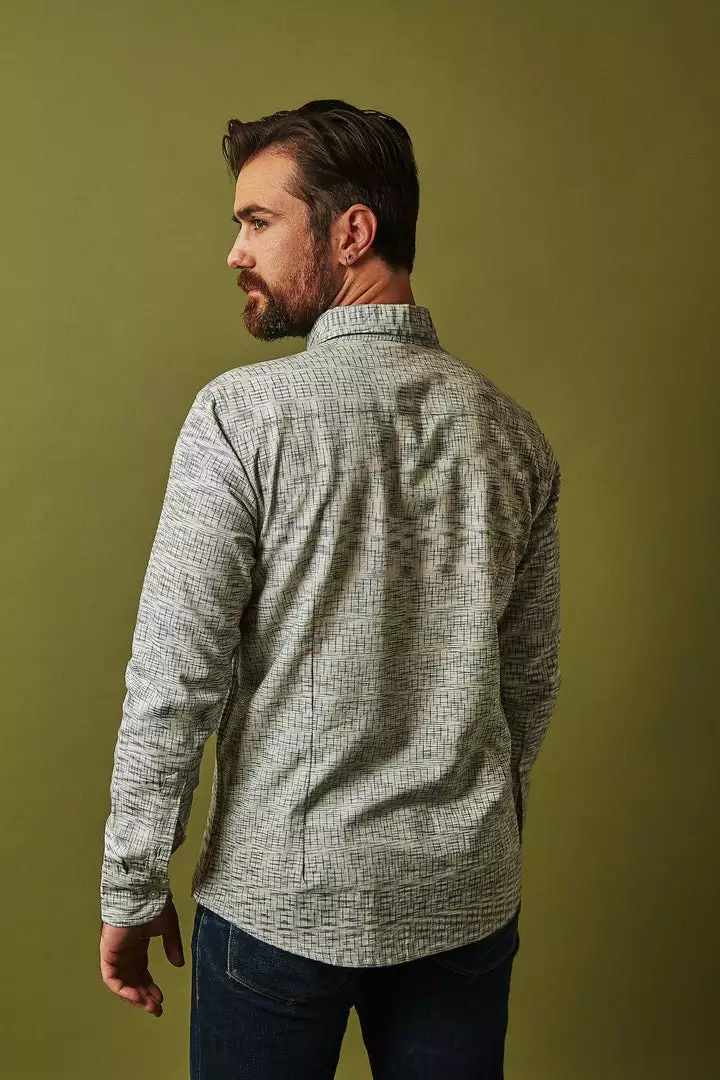 Passion Lilie Men's Timeless Button Down Shirt - Gray 3 Passion Lilie Men's Timeless Button Down Shirt - Gray