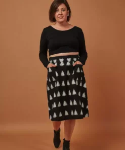 Passion Lilie Clothing Triangles Midi Skirt