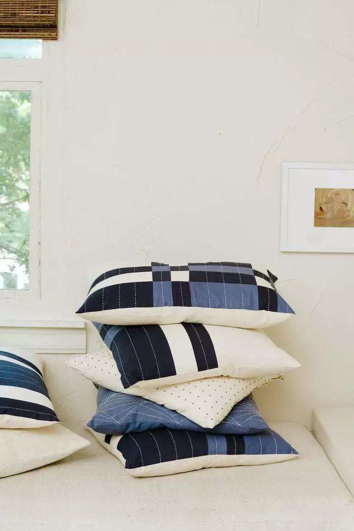 Anchal Patchwork Plaid Lumbar Pillow Home Goods 6 Anchal Patchwork Plaid Lumbar Pillow Home Goods