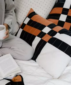 Anchal Patchwork Plaid Lumbar Pillow Home Goods