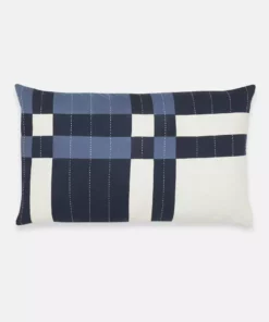 Anchal Patchwork Plaid Lumbar Pillow Home Goods