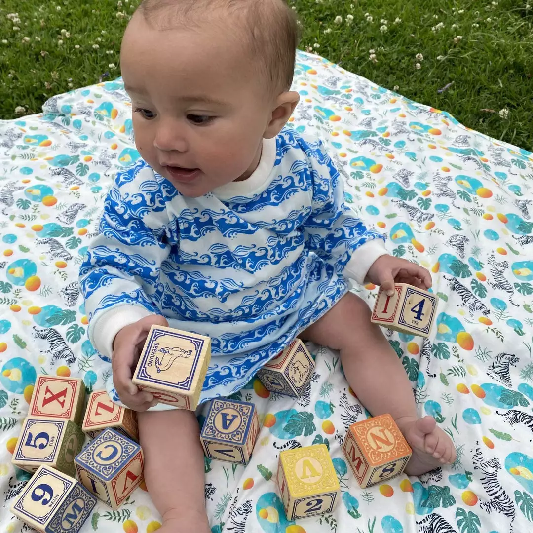 Honey Cake Tiger Patterned Baby Blanket 3 Honey Cake Tiger Patterned Baby Blanket