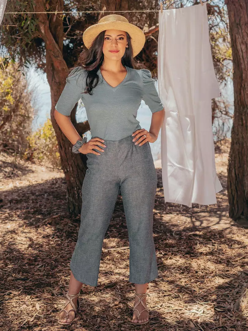 Valani Pauline Hemp Knit Puff Top 7 Valani Pauline Hemp Knit Puff Top