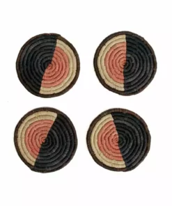 KAZI Home Goods Peach Soleil Coaster Set