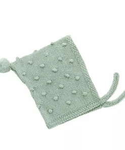 Pebble Fair Trade Baby Bobble Bonnet - Teal