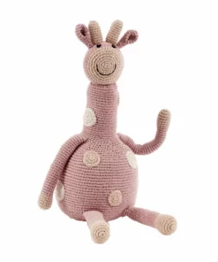 Pebble Large Giraffe - Dusky Pink Fair Trade