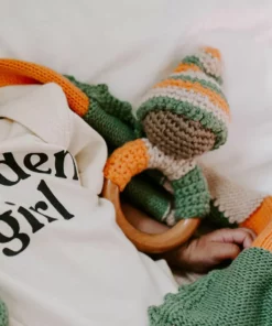 Pebble Pixie Rattle Teething Ring Fair Trade