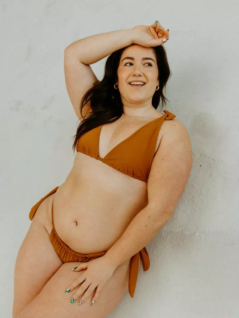 Mary Young Pelosa Recycled Tie Bikini Bottom Swim 4 Mary Young Pelosa Recycled Tie Bikini Bottom Swim