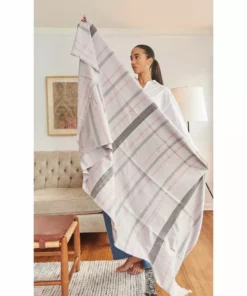 Studio Variously Pewter Throw Blanket Home Goods