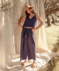 Valani Clothing Phalla Tencel Pants - Eclipse