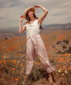 Valani Phalla Tencel Pants - Pale Lilac