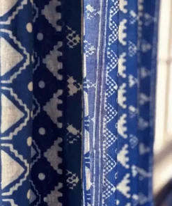 Ichcha Phulkari Indigo Curtain Panel