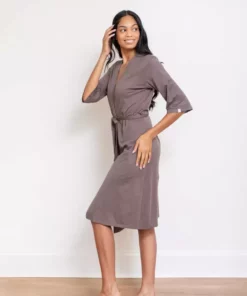 Leena & Lu Pima Short Robe Home Goods