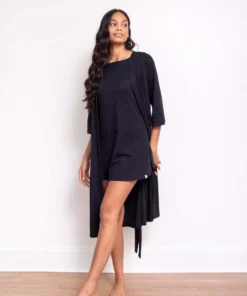 Leena & Lu Pima Short Robe Home Goods