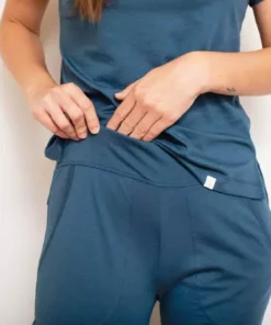 Leena & Lu Pima Short Sleeve Jogger Set