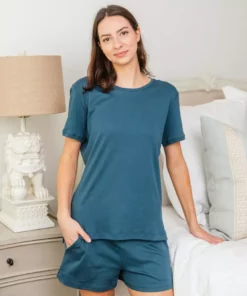 Leena & Lu Pima Tee And Short Pajama Set