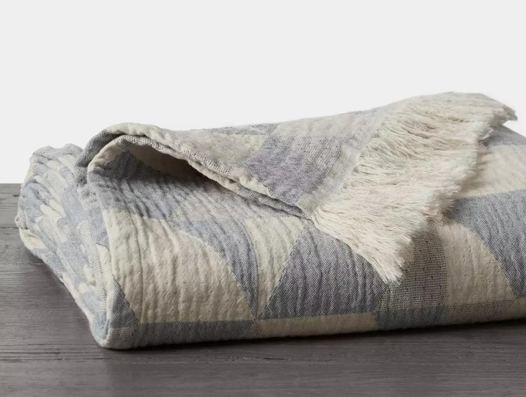 Coyuchi Best Sellers Pismo Blanket - Lake 3 Coyuchi Best Sellers Pismo Blanket - Lake