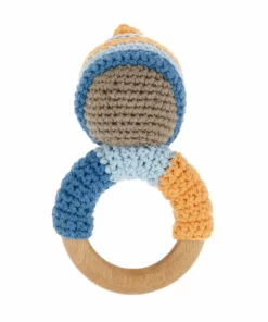 Pebble Pixie Rattle Teething Ring Fair Trade