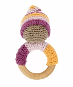 Pebble Pixie Rattle Teething Ring Fair Trade