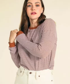 Poplinen Billie Bamboo Stripe Tee