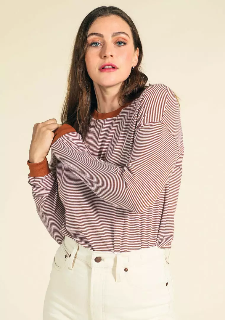 Poplinen Billie Bamboo Stripe Tee 1 Poplinen Billie Bamboo Stripe Tee