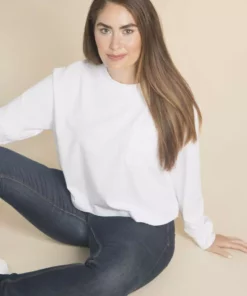 Poplinen Clothing Cindy Crop Pocket Tee - White 9 Poplinen Clothing Cindy Crop Pocket Tee - White