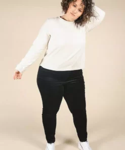 Poplinen Clothing Gwen Tencel Long Sleeve Tee - Ivory