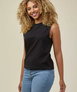 Poplinen Recy Muscle Tank - Black Best Sellers