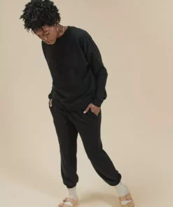 Poplinen René Jogger Sweatshirt - Black