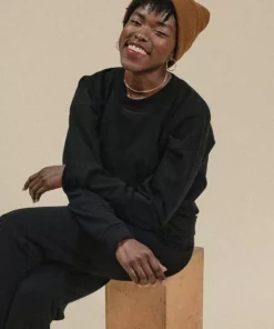 Poplinen René Jogger Sweatshirt - Black