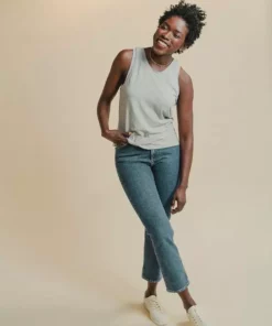 Poplinen Shirley Bamboo Tank Top - Gray