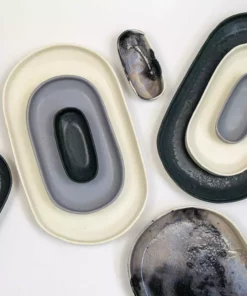 Lauren HB Studio Porcelain Oval Trays