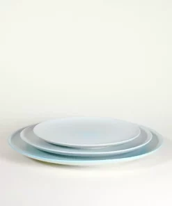 Middle Kingdom Porcelain Wash Ware Plate - Robin Egg Kitchen + Dining