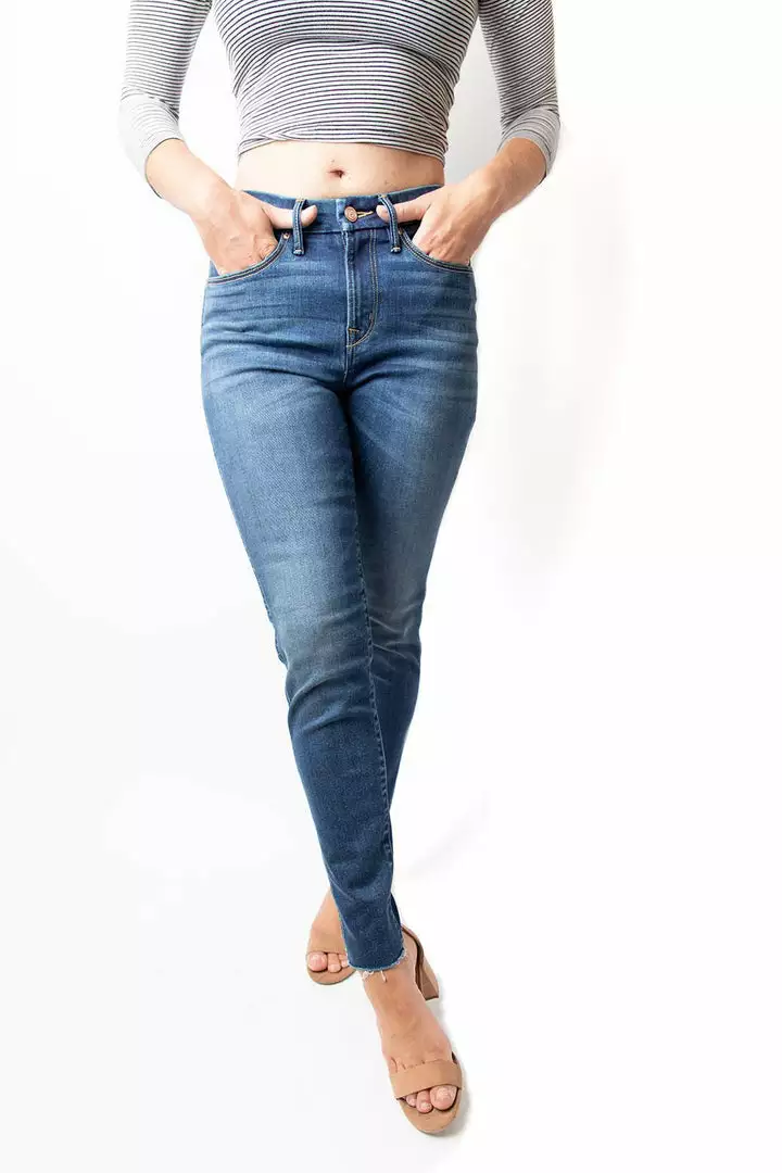 Porter Blue Best Sellers Heart Breaker High Rise Skinny Jean - Vera 4 Porter Blue Best Sellers Heart Breaker High Rise Skinny Jean - Vera