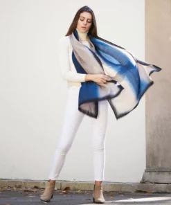 Studio Variously Prussian Cashmere Scarf