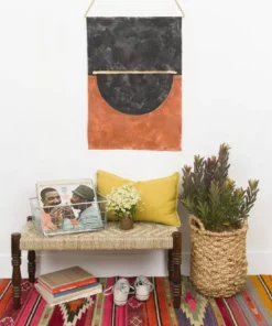 Conejo & Co Puente Wall Hanging - Black + Earth