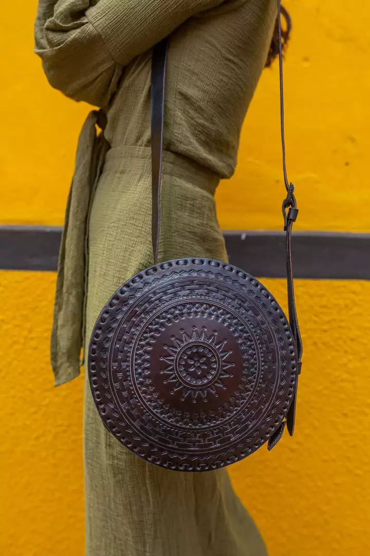 Purse & Clutch Embossed Circle Crossbody - Charcoal Accessories 3 Purse & Clutch Embossed Circle Crossbody - Charcoal Accessories
