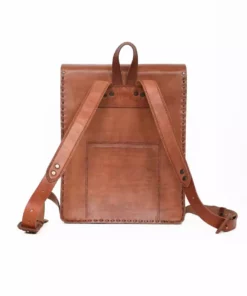 Purse & Clutch Leather Laptop Backpack - Russet Brown Accessories 10 Purse & Clutch Leather Laptop Backpack - Russet Brown Accessories