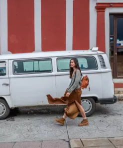 Purse & Clutch Leather Backpack - Russet Brown Handcrafted 14 Purse & Clutch Leather Backpack - Russet Brown Handcrafted