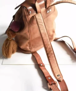 Purse & Clutch Leather Backpack - Russet Brown Handcrafted 11 Purse & Clutch Leather Backpack - Russet Brown Handcrafted